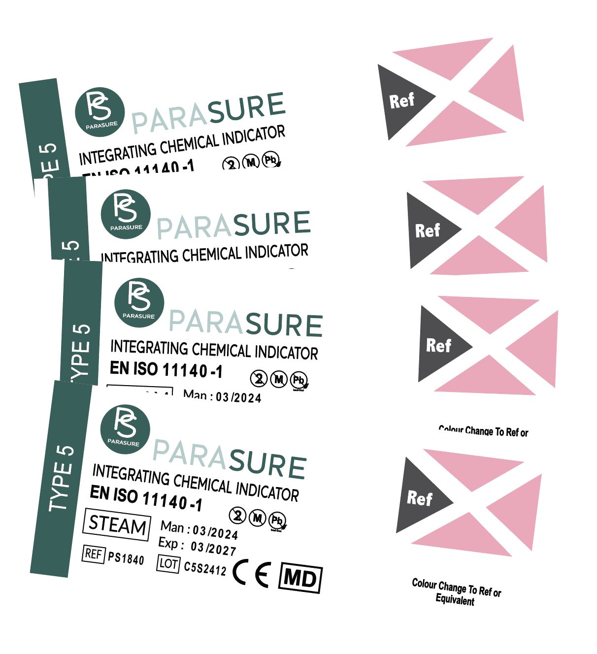 PARASURE® Type 5 Integrating Chemical Indicators