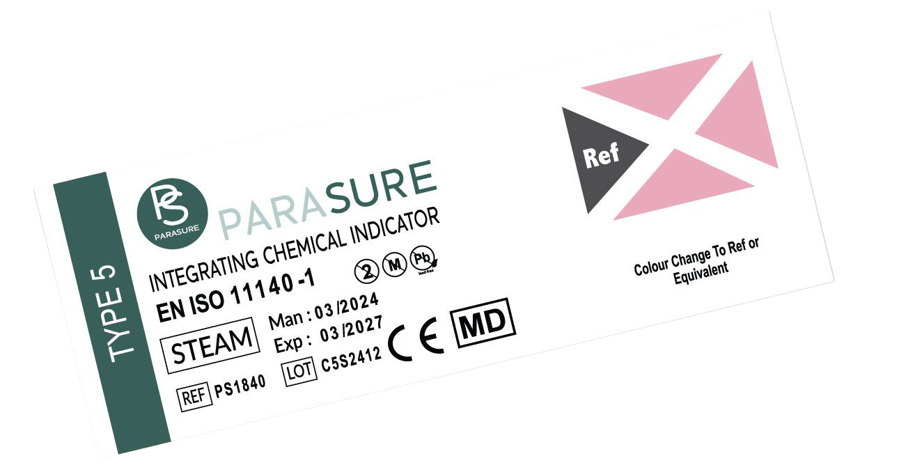PARASURE® Type 5 Integrating Chemical Indicators